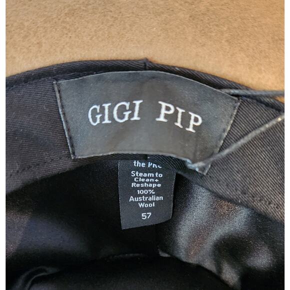 Gigi Pip Monroe Rancher Hat Size 57 Australian Wool Wide Brim Hat New with Tags - Picture 9 of 9